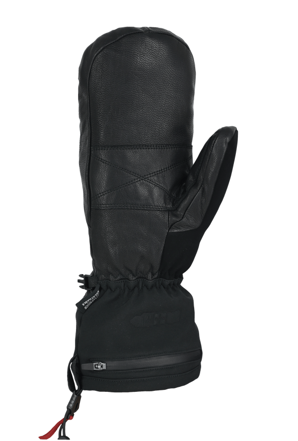 Image of palm side of heattouch hellfire magne mitt in black