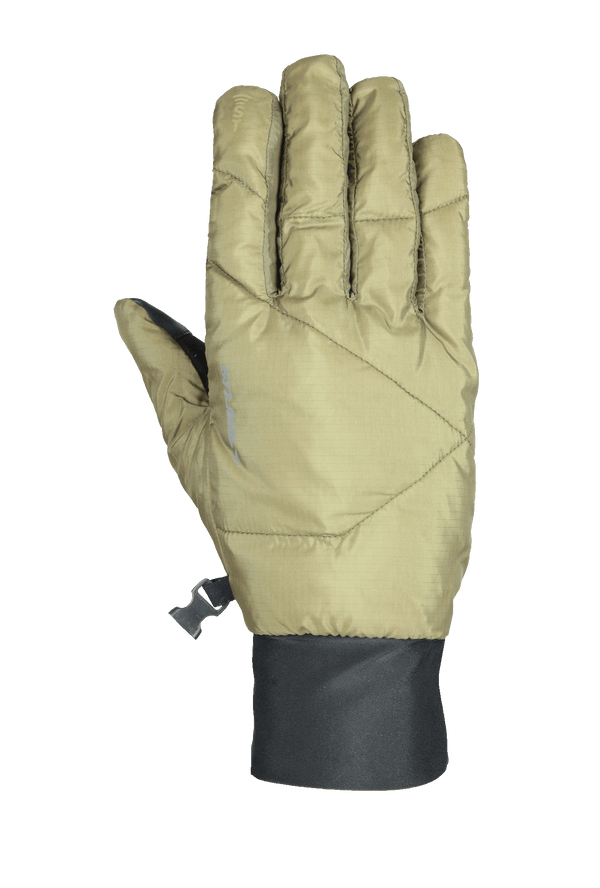 solarsphere ace glove in olive color showing back of glove