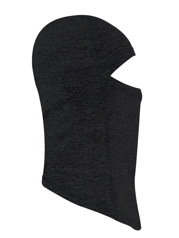 Side view of Comfort Balaclava in black heather