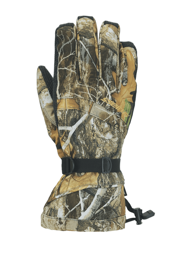 Front side product image of Yukon Glove in Realtree edge camouflage print (back of hand)