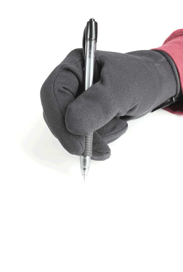 Seirus Dri Glide™ Glove Liner holding pen