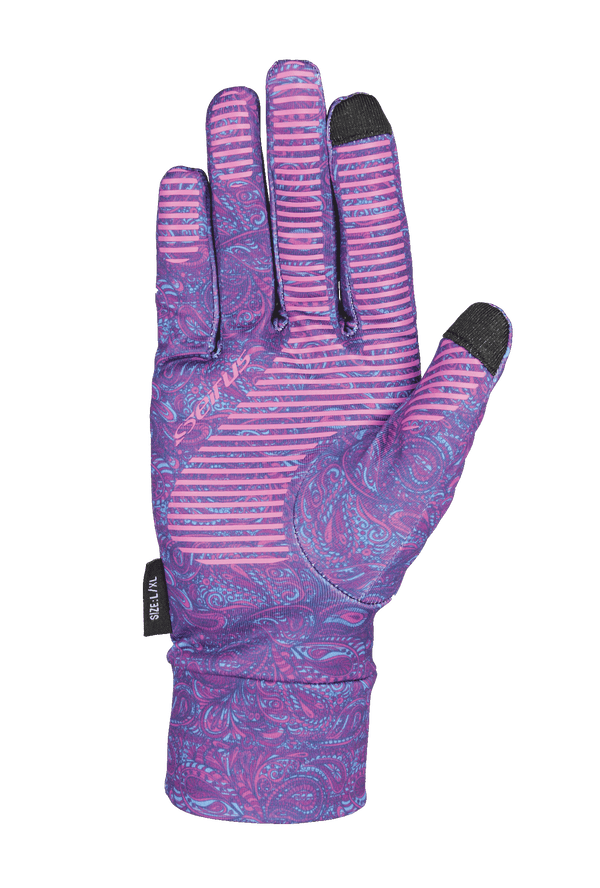 Soundtouch Dynatouch Glove Liner Peacock Purple - Palm of hand