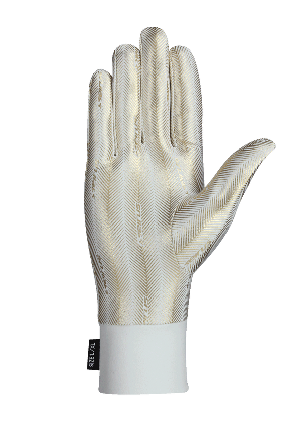 Seirus Heatwave Glove Liner Gold - palm of hand