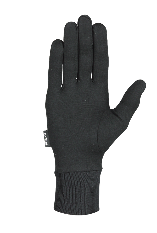 Seirus Arctic Silk™ Glove Liner - Black - Palm of hand