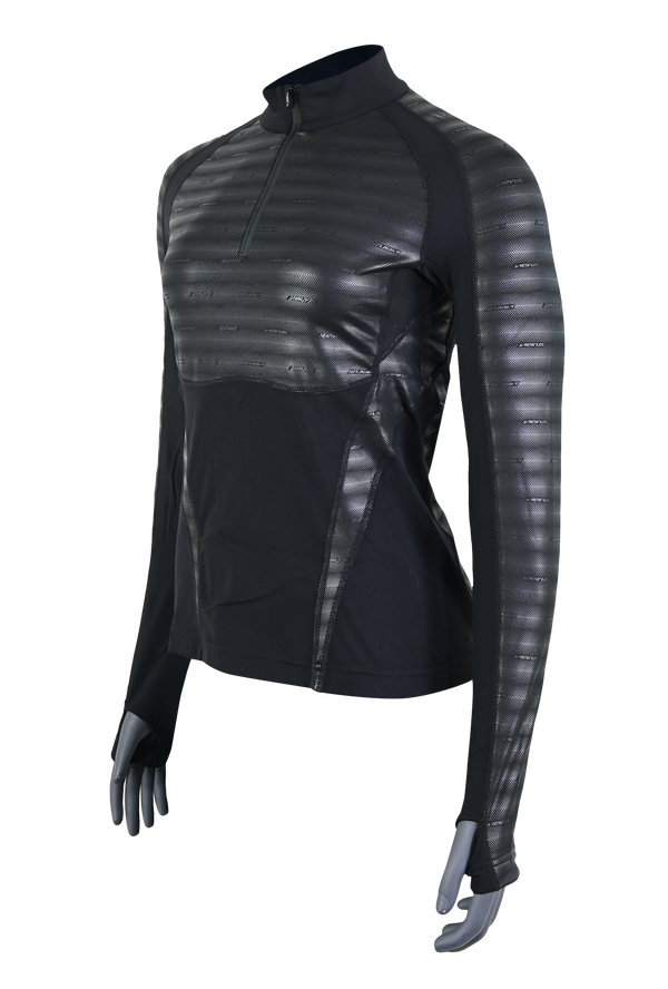 Womens Heatwave™ Body Mapped Base Layer Long Sleeve ¼ Zip Mock Neck Top