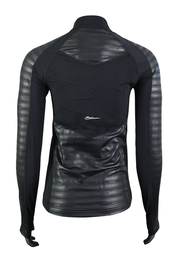 Womens Heatwave™ Body Mapped Base Layer Long Sleeve ¼ Zip Mock Neck Top