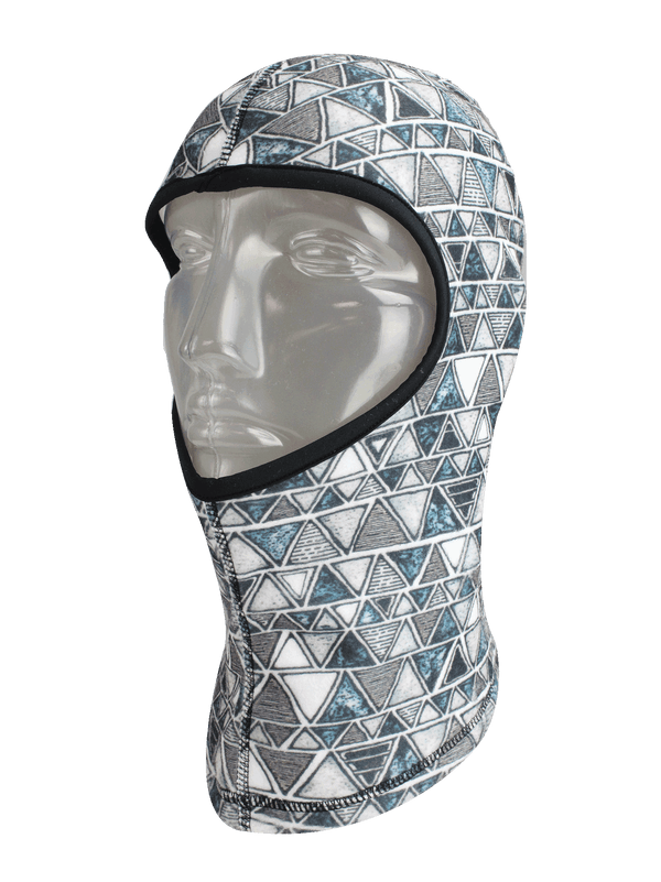 Seirus Balaclava - Triune Teal Print - 45 degree left