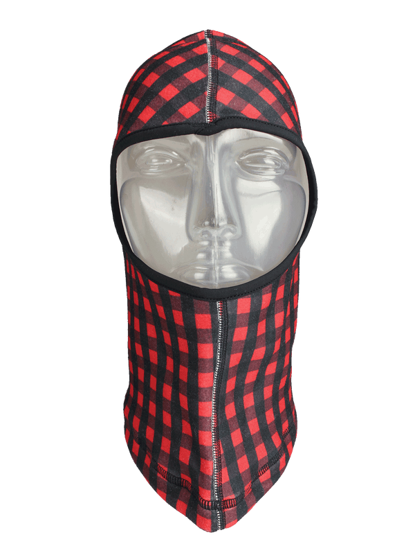 Seirus Balaclava - Lumberjack Red Print - face forward