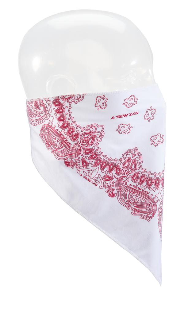 Seirus Classic Bandana white red paisley